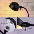thumbnail image 3 of O'Bright - Adjustable Floor Lamp with Flexible Gooseneck and Rotatable Shade, E26 Socket, 10-Inch Base - Ideal for Reading, Bedside, Living Room, Black, 3 of 7