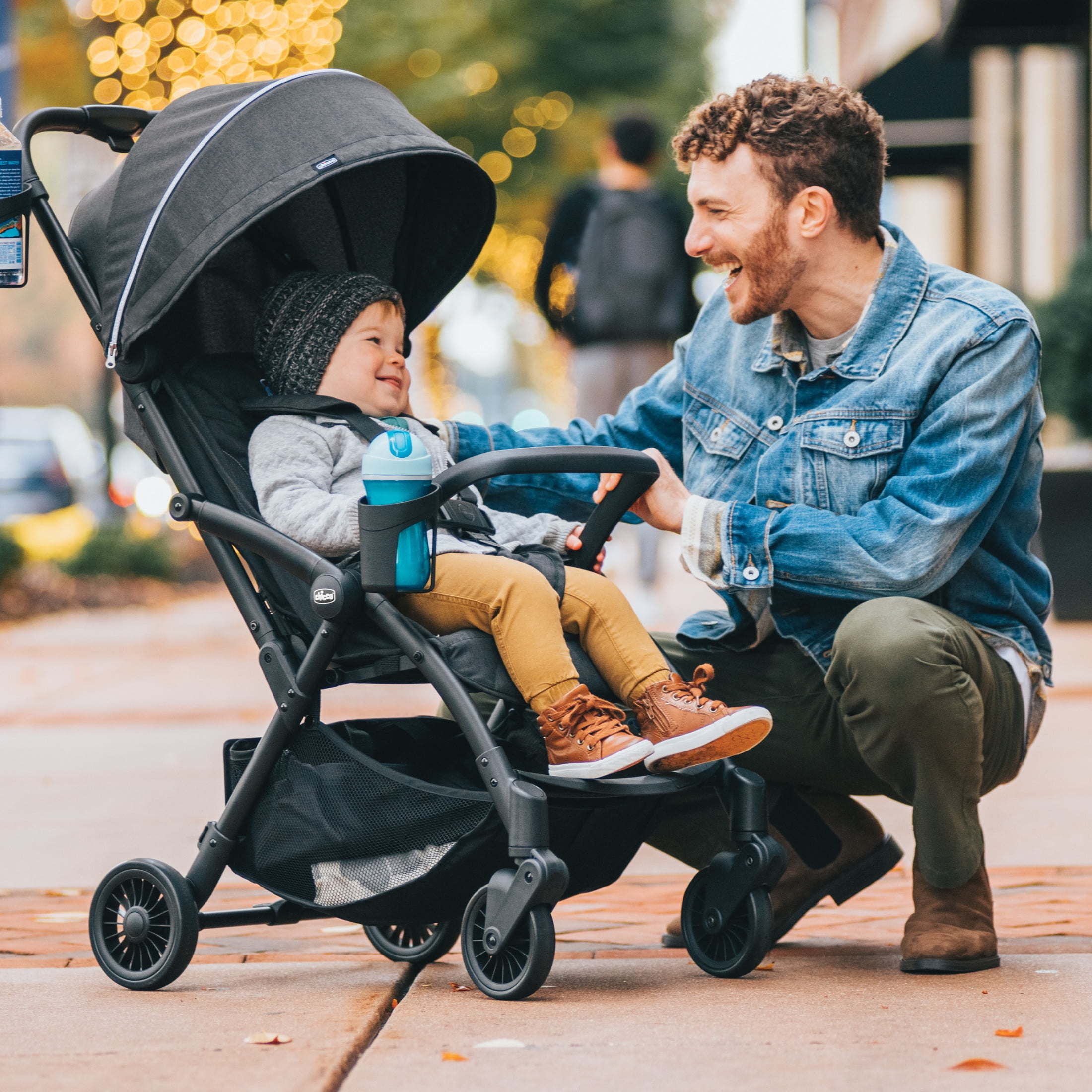 Chicco Presto Compact Stroller - Graphite (Grey), New