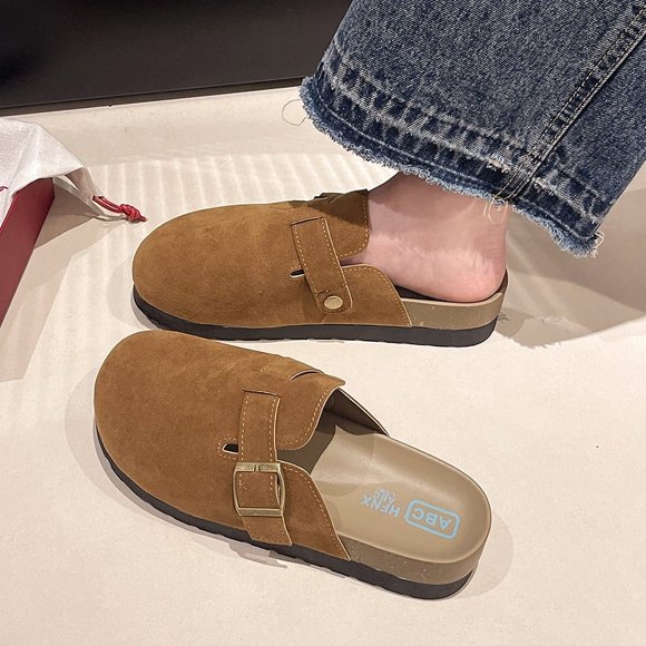 2024 Spring and Autumn New Fashion Boken Shoes Women's Casual Walking Flat Slippers