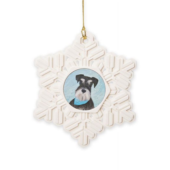 CafePress - Schnauzer (Miniature) - Snowflake Ornament