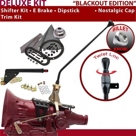 American Shifter TH400 Shifter Kit Black 16 in. E Brake Trim Kit Dipstick for F2DD1