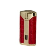 Rocky Patel Lighter Statesman Triple Torch -Gold & Red