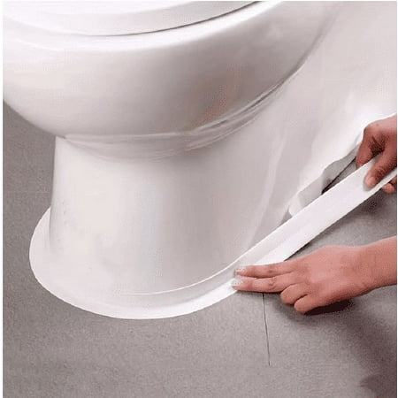 Caulk Tape Self Adhesive Caulking Tape for Bathroom Sealant Strip Caulk Strip Waterproof Caulking Sealing Tape for Bathroom Toilet Kitchen Countertop Bathroom Toilet 1 Pcs 1.18x126