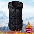 thumbnail image 6 of Tiqkatyck Sweater Vest Women Hooded Short Down Vest Full Zip Sleeveless Vest Fashionable Coats Jacket Sweater Vest Black, 6 of 6