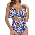 thumbnail image 1 of Bikinis Sets for Women Womens Ruffled Bikini Swimsuit Set, 1 of 5