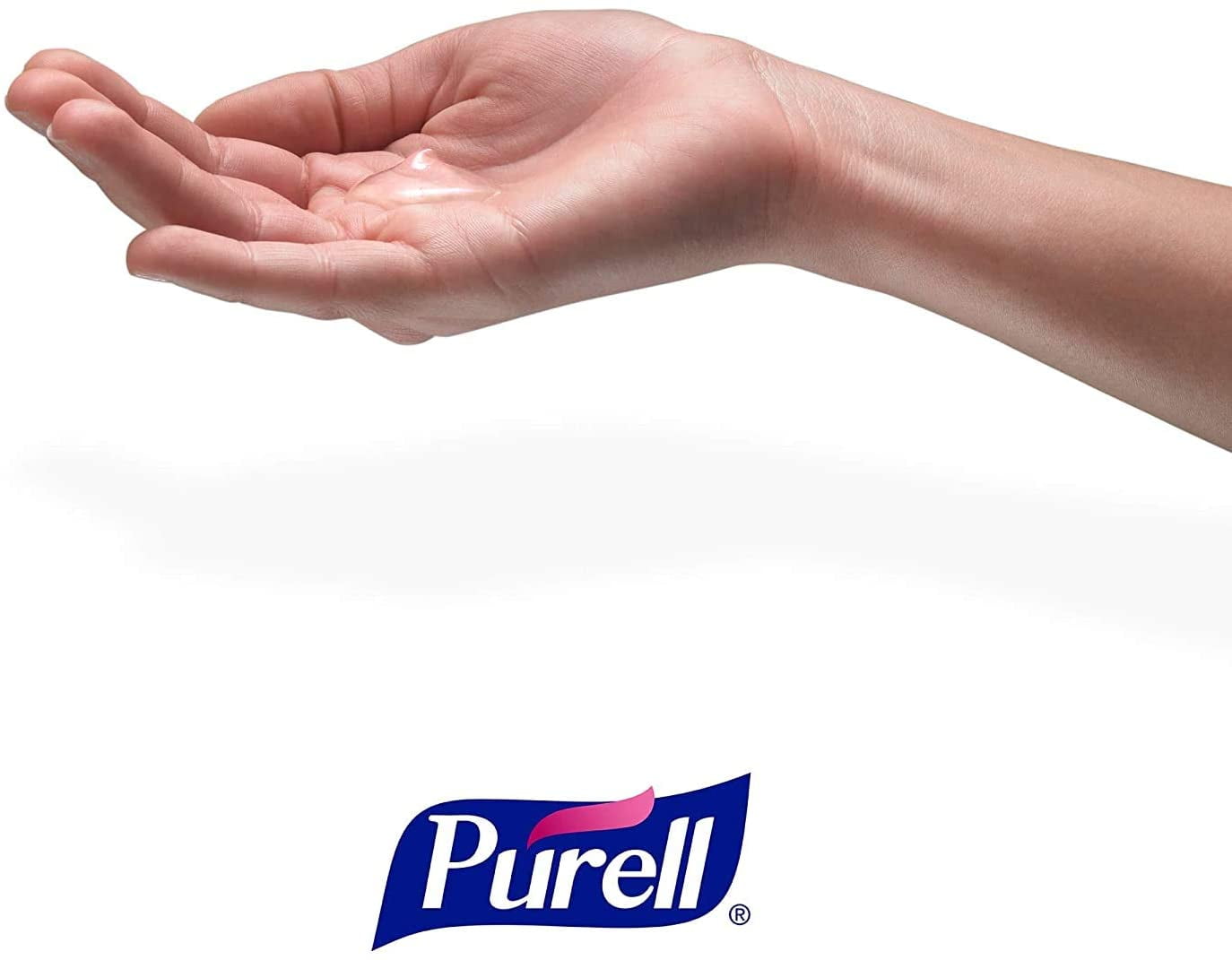 PURELL Advanced Hand Sanitizer Soothing Gel, Fresh scent, with Aloe and Vitamin E , 8 Fl Oz Pump Bottle (Pack of 4)