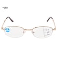thumbnail image 3 of Gafas de lectura multifocales progresivas para presbicia con bloqueo de luz azul para hombres y mujeres (+250 montura dorada), 3 of 14