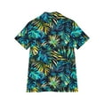 thumbnail image 3 of TMOYZQ Women's Hawaiian Button Down Shirts Casual Short Sleeve Floral Tropical Print Summer Blouse Tunic Top, 3 of 6