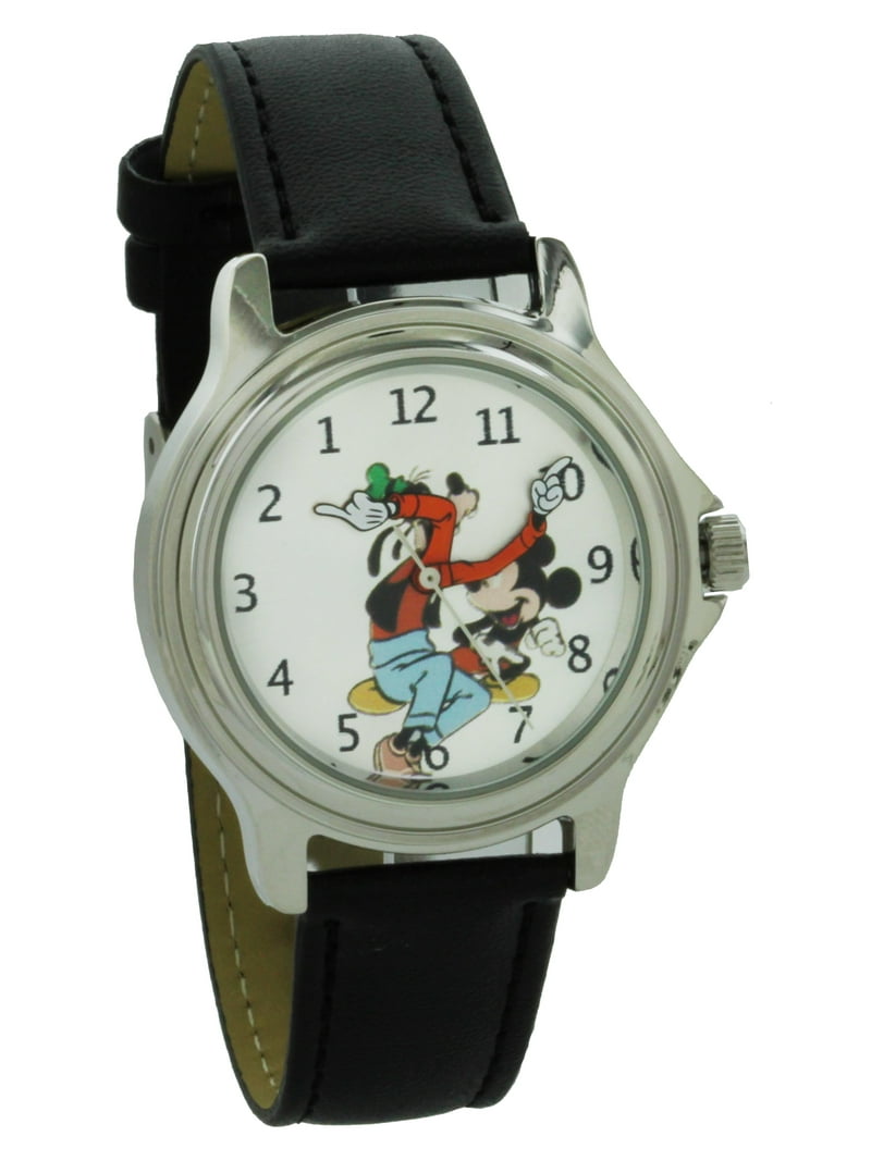 MZ BURGER Mickey & Goofy Quartz Watch, Vintage Style, Metal  display picture 1