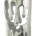 thumbnail image 5 of DecMode 31" Abstract Tall Floor Drip Silver Aluminum Metal Vase with Melting Designed Body, 5 of 10
