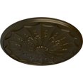 thumbnail image 3 of Ekena Millwork 27 1/8"OD x 2 5/8"P Artis Ceiling Medallion, Hand-Painted Green Gold, 3 of 5