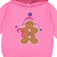 thumbnail image 3 of Inktastic Gingerbread Cookie Wearing a Pink Hat Toddler Hoodie, 3 of 4