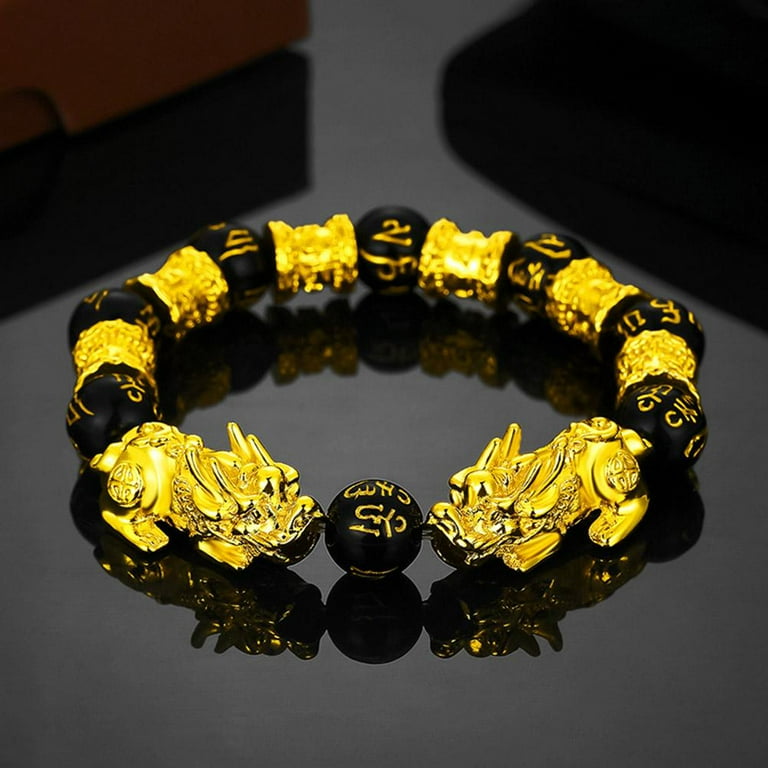 Men's Fortune Gold Six Characters Mantra Fashion Domineering ot h