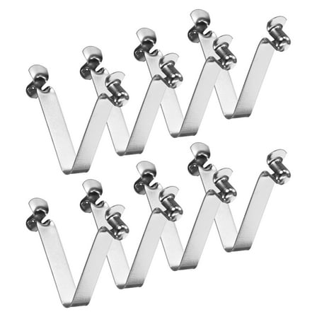 Uxcell 8-Pack Kayak Paddle Snap 6mmx41mm Double Button V Shaped Spring Steel