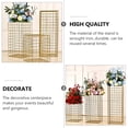 thumbnail image 3 of Weiweiguan Wedding Flower Display Holder Plastic Display Rack Rack Grid Frame Box (Golden), 3 of 6