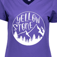 thumbnail image 4 of Inktastic Yellowstone National Park- Mountains Women's V-Neck T-Shirt, 4 of 5