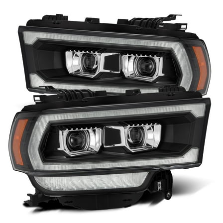 AlphaRex 19-22 Ram 2500/3500/4500/5500 LUXX-Series LED Projector Headlights Black