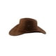 thumbnail image 2 of Sombrero de vaquero de estilo occidental con ala ancha y correa ajustable para el cuello unisex INSPIRE CHIC color café, 2 of 4