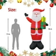 thumbnail image 3 of 8 Ft. Red Plastic Inflatable Santa, 3 of 5