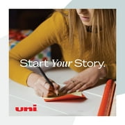 uniball Roller Rollerball Pens, Micro Point (0.5mm), Red Ink, 12 Count