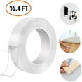 thumbnail image 1 of Reusable Double Sided Adhesive Tape  Multifunctional Nano Washable Traceless Gel Pads  Removable Anti-Slip Carpet Rug Tape (3m/16.4ft), 1 of 7