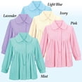thumbnail image 4 of Colecciones de camisones, etc., forro polar suave con botones, lavanda, 4 of 5