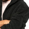 thumbnail image 5 of Dpytoraw Men's Casual Autumn/winter Hooded Zipper Long Sleeved Pocket Jacket Loose Warm Everyday Trench Coat, 5 of 5