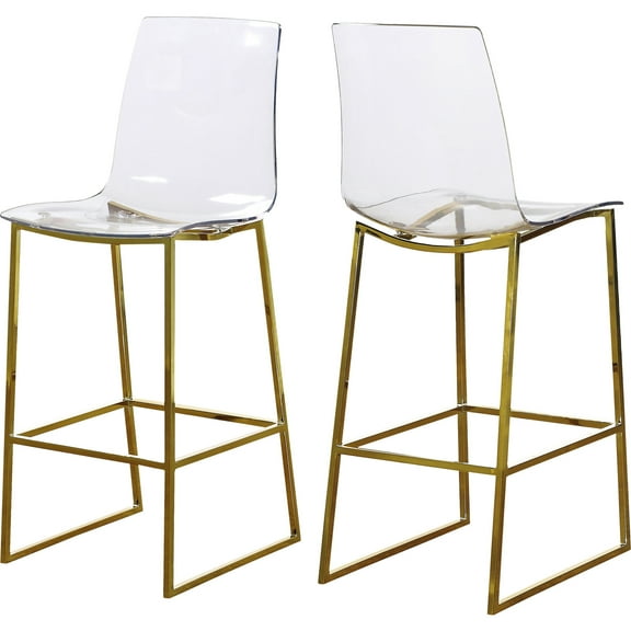 Maykoosh Gothic Grandeur Gold Metal/Acrylic Stool