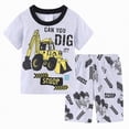 thumbnail image 5 of HCNTES Toddler Baby Boys 2 Piece Outfits Boy Spring Summer Clothes Kids Sport T Shirts and Shorts Kid Outfit Sets For 2t 3t 4t 5t 6t 7t 8t Kid Short(G-Light Gray,2-3 Years), 5 of 5