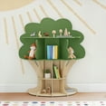 thumbnail image 2 of Delta Children Tree Bookcase - Greenguard Gold Certified, Fern Green/Crafted Natural, 2 of 7