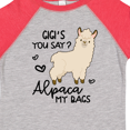 thumbnail image 4 of Inktastic Gigi's You Say Alpaca My Bags Boys or Girls Toddler T-Shirt, 4 of 5