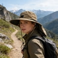thumbnail image 3 of Anckoeil Wide Brim Fisherman Sun Hat with Neck Flap, Breathable Adjustable Windproof Outdoor Hat for Men Women, Foldable Travel Summer Cap, 3 of 5