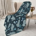 thumbnail image 3 of Manatees Throw Blanket Lightweight Warm Flannel Fleece Blankets Cozy Soft Blanket Gifts for Women Men Girls Boys 50"x40", 3 of 6
