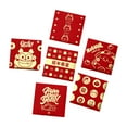 thumbnail image 4 of Tnarru 6 Pcs Enveloppes Rouges du Nouvel An, Petites Cartes de Vœux Carrées, Enveloppes d'Argent Chanceuses Hong Bao pour Festival, 4 of 8
