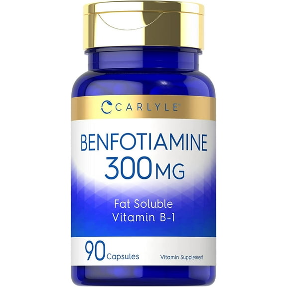 Benfotiamine | 300mg | 90 Capsules | Vitamin B1 | by Carlyle