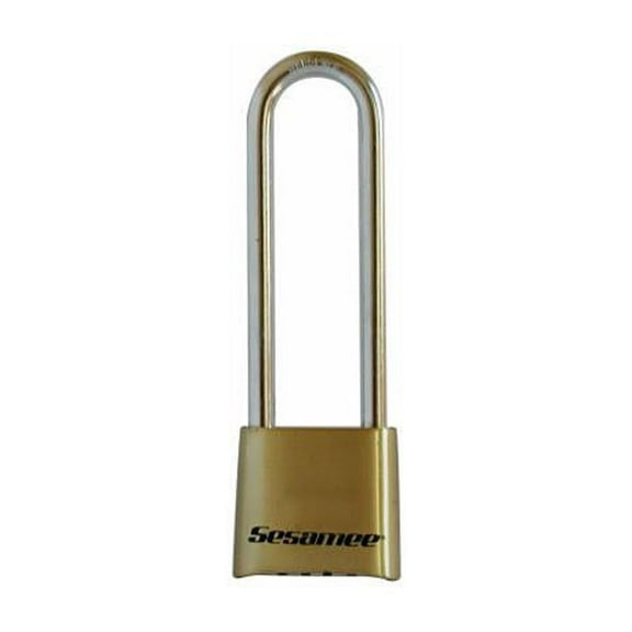 Sesamee Combination Padlock,Bottom,Brass K440