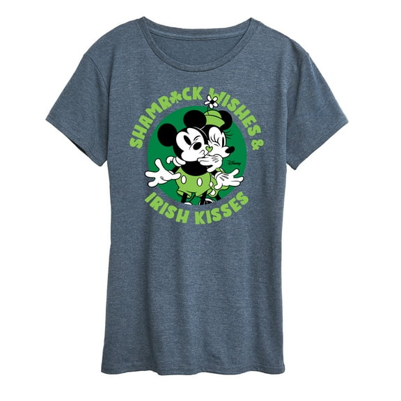 Disney - Shamrock Wishes Irish Kisses - Women's Short Sleeve Graphic T-Shirt