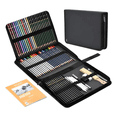 thumbnail image 1 of Kit De Dibujo Belug Profesional Lápices Boceto Y Accesorios 72 Pzs ESTUCHE NEGRO, 1 of 5