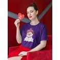thumbnail image 2 of Lovely Pug T-Shirt Women -Smartprints Designs, Female Medium, 2 of 4