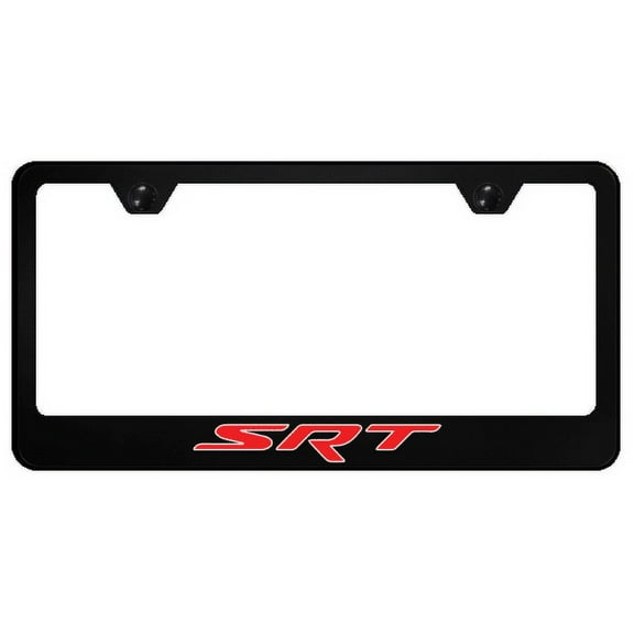 New SRT Logo Black Polycarbonate License Plate Frame Official Licensed