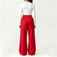 thumbnail image 6 of LUGOGNE Boys Girls Fleece Lined Sweatpants Kids Wide Leg Winter Pants with Pockets Comfortable Loose Lounge Track Pants, 6 of 9