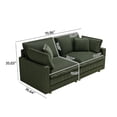 thumbnail image 2 of Cloud Couch, Couches for Living Room with 4 Pillow, Loveseat Sofa for Bedroom Apartment, Deep Seat Sofa, Green, 2 of 7