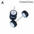 thumbnail image 3 of 1/64 Scale Wheels For Alloy Car With Rubber Tire Model Model Car Modified Parts Toys Tires Real, 3 of 8