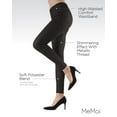 thumbnail image 3 of MeMoi Ruti Glam Cotton Blend Metallic Leggings - Womens - Female (Medium/Large, Black/Gold), 3 of 7