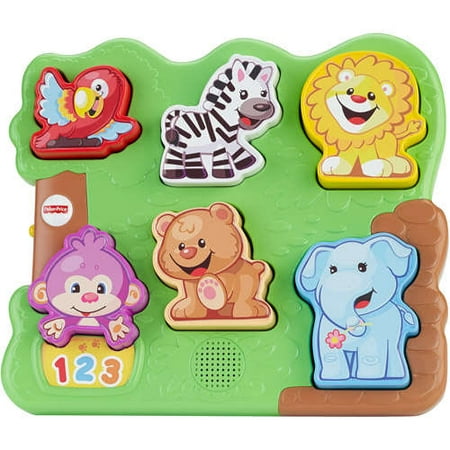 Fisher-Price Laugh & Learn Zoo Animal Puzzle with 7 Different
