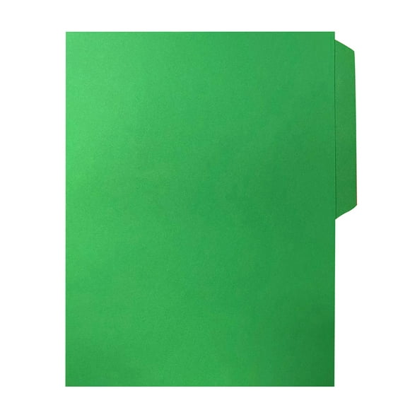 Fólder de Color Verde, Oxford, Tamaño Carta, Ceja 1/2, c/100