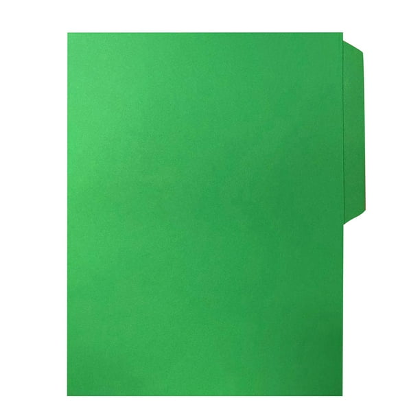 Fólder de Color Verde, Oxford, Tamaño Carta, Ceja 1/2, c/100