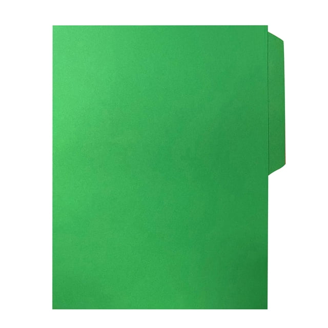 Fólder de Color Verde, Oxford, Tamaño Carta, Ceja 1/2, c/100