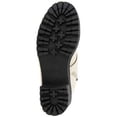 thumbnail image 4 of KENNETH COLE Womens Beige Buckle Accent Embellished Tate Round Toe Block Heel Zip-Up Moto 5.5, 4 of 4
