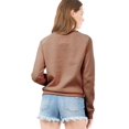 thumbnail image 4 of Made by Olivia Women's Basic Soft & Comfortable Pullover Fleece Crewneck Sweatshirt, 4 of 5